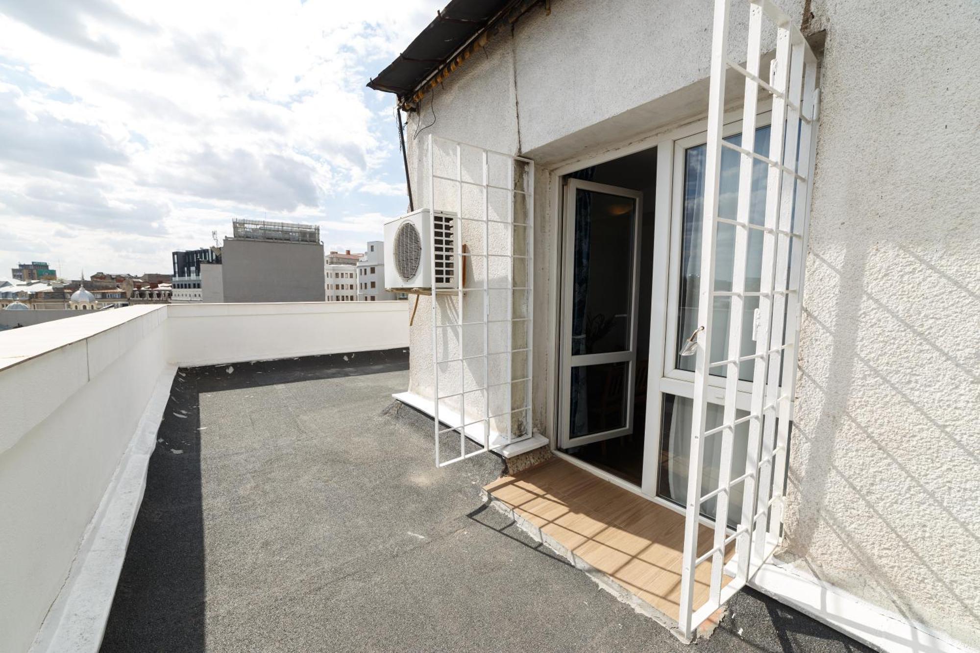 Rooftop Apartment Street Doamnei Bukarest Eksteriør billede